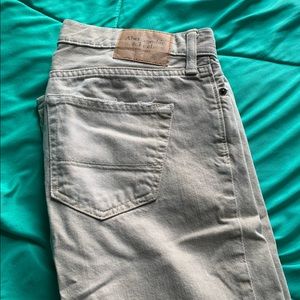 Mens khaki colored Abercrombie & Fitch jeans